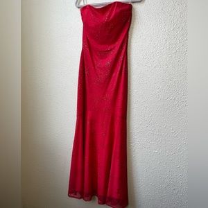 Jessica McClintock for Gunne Sax formal/prom Mermaid style dress sz 9 in Coral